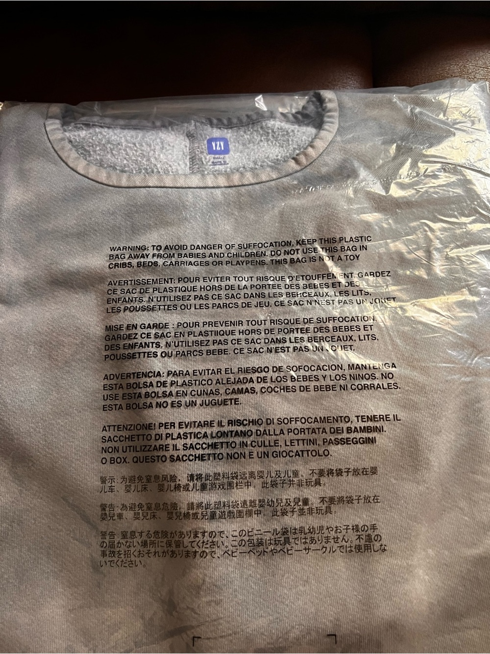 YZY Gap Branded Fleece Yoke Tee : Oversized - Picture 3 of 3